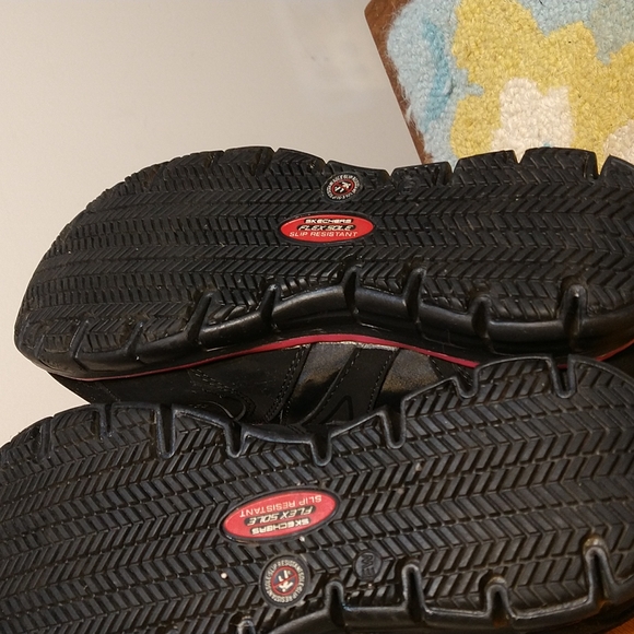 Skechers Leather 'Flex Sole Work 3' - Picture 7 of 8